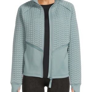 Avia Quilted Blue/Green/Gray Athletic Jacket - L